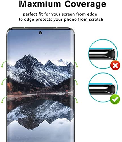 Image of UV Premium Tempered Glass Screen Protector Guard Compatible For Samsung Galaxy S22 Plus / S23 Plus (6.6 Inch, Pack of 1) Full Adhesive UV Curved Case Friendly HD Clarity