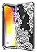 iPhone Xs Max Case, XS Max Case, iPhone 10(Ten) S Max Case Huness TPU Grip Bumper and Clear Flower Transparent Hard PC Backplate Hybrid Slim Phone Case for Apple iPhone Xs Max Plus 2018(6.5