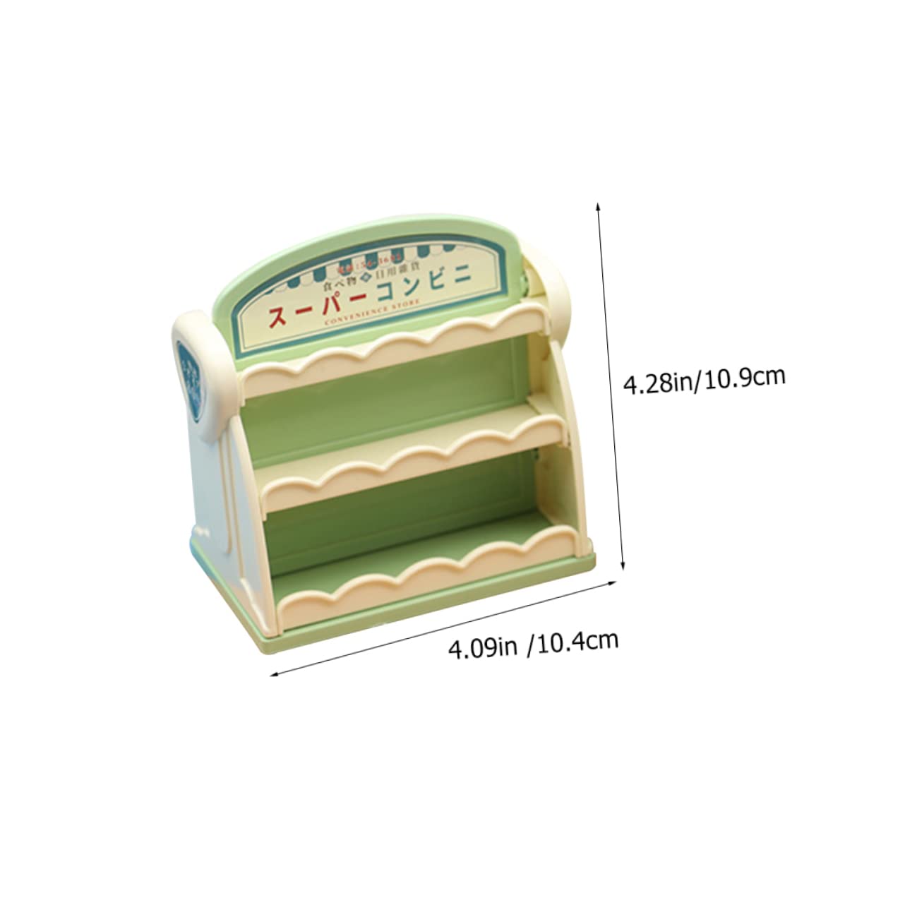 Estante Miniatura Blanco Para Casa De Muñecas - 12.5x7.5x3.2 Cm, Mueble Decorativo Para Jugar A Las Tiendas