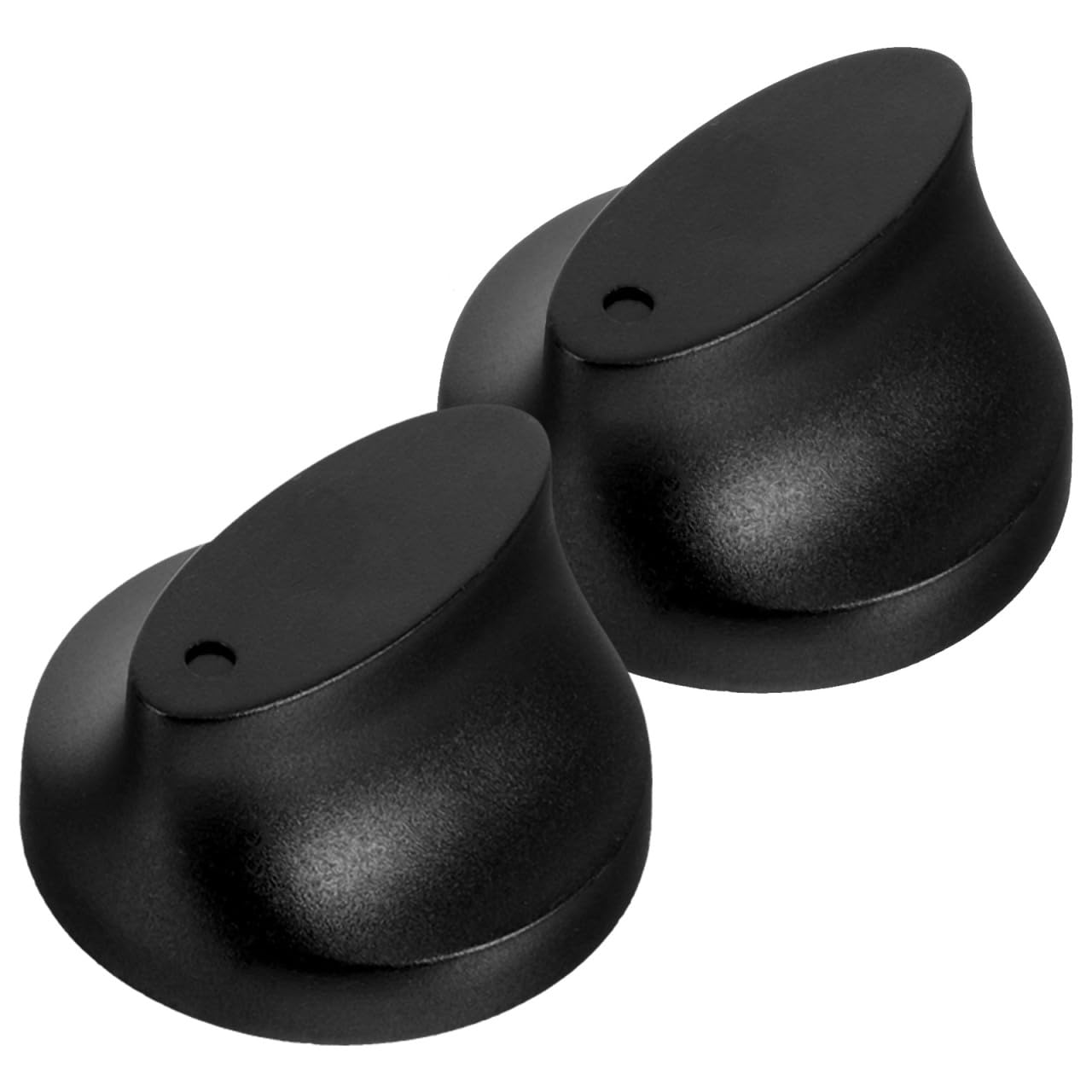 Feltech Timer Knob Cap for Stove Use 2Pcs Black Plastic Replacement Universal Rotary Switch Knob for Timers