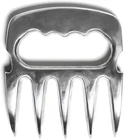 Garra De Urso Para Churrasco Alumínio Metal Polido Premium