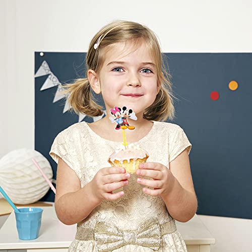 Babioms 25Pcs Cartoon Mouse Cake Topper