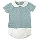BABIDU Uni Baby Conjunto para Bebé Y Niña Con Ranita Punto Calado Y Camiseta de Manga Corta Set, grün, 3 Meses