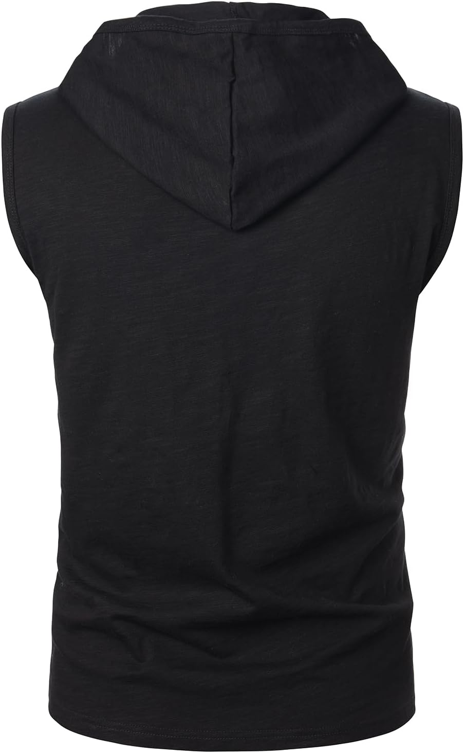 Men Workout Hooded Tank Top Gym Muscle Bodybuilding Lightweight Sleeveless Hoodie Shirt - Image 3