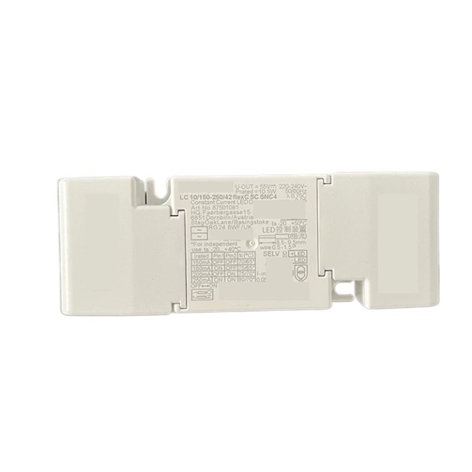 Controlador LED de alimentación LC10/150-250/42 10W Externo