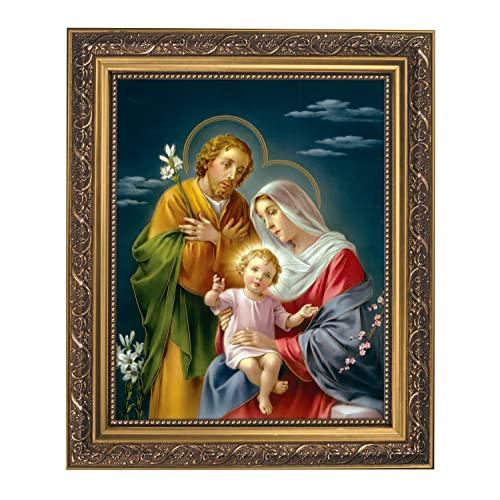Gerffert Christian Wall Décor Ornate Gold Framed Artwork, 11 x
