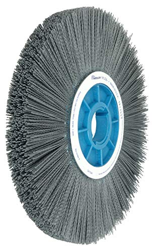 Image of Weiler 85150 14 inch Crimped Filament Nylox Wheel, .022 /320SC Fill, 5-1 /4 inch-2 inch Arbor Hole, Made in The USA (Pack of 2)