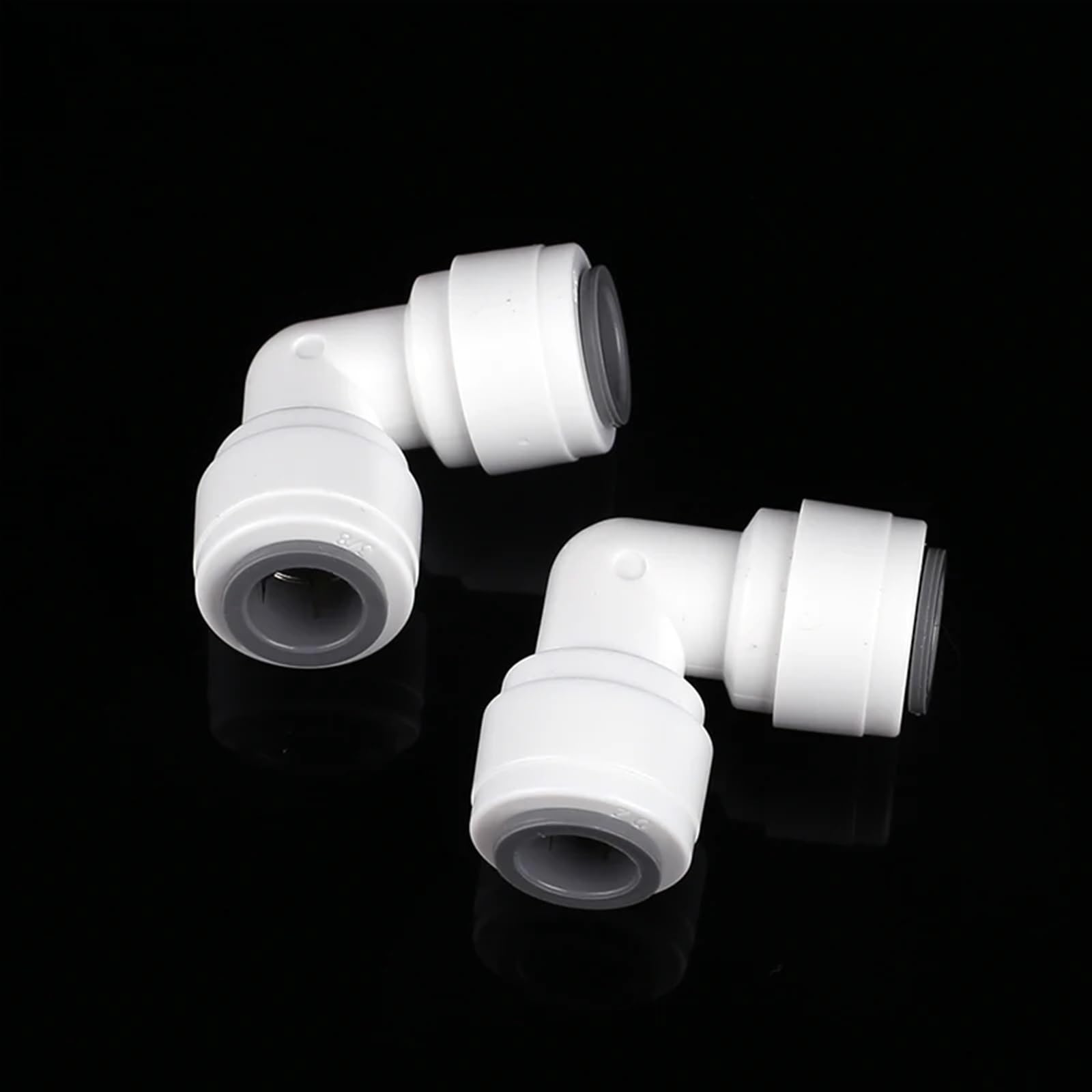 50 Pz/lotto 3/8 "Gomito RO Acqua Raccordo 9.5mm Uguale POM Tubo PE Tubo Connettore Rapido Parti Del Filtro Dell'acqua