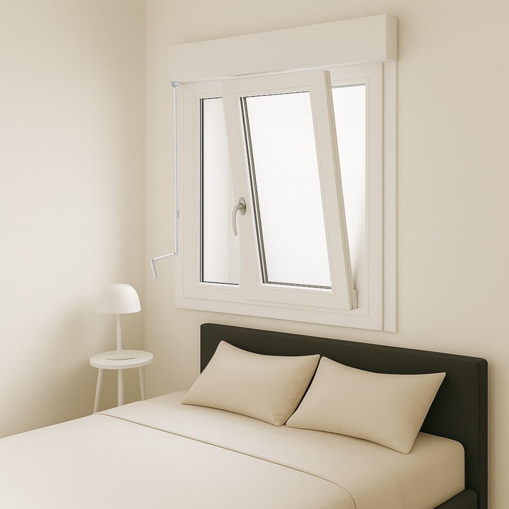 Fenêtre PVC blanc 2 vantaux avec volet roulant à manivelle dimensions tableau H 125 x L 90 cm oscillo battant pour pose en neuf - GEFRADIS - fabrication française