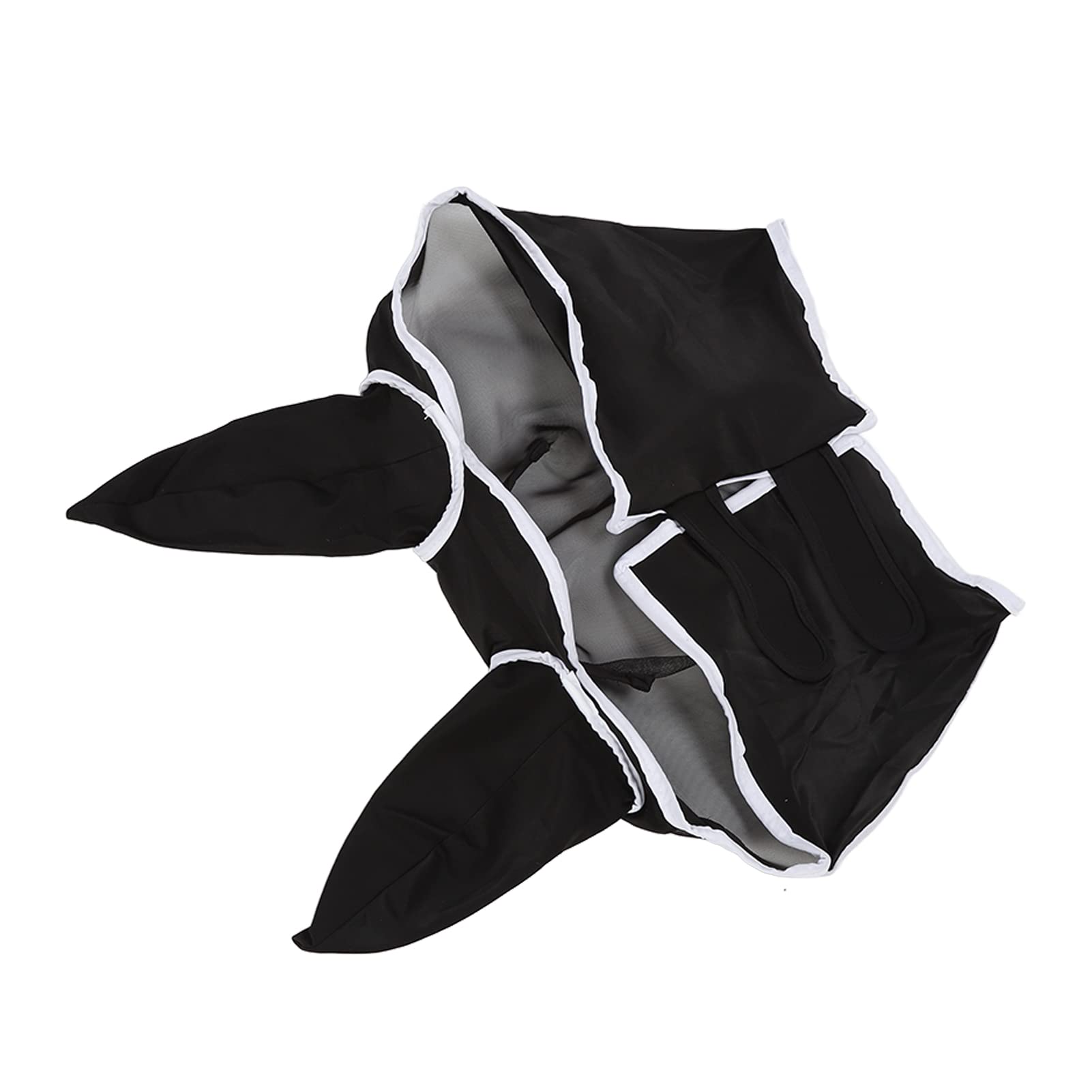fannay Horse Fly Face Cover, Horse Fly Mask Mesh Design Detachable Breathable with Hook and for Horse for Outdoor (L)