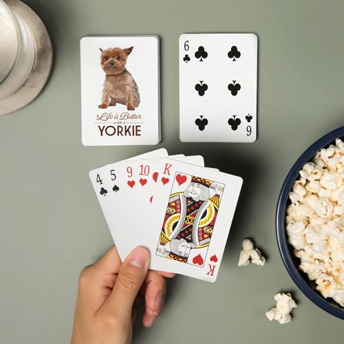 52 Naipes de Póker Yorkie, Fondo Blanco miniatura 2