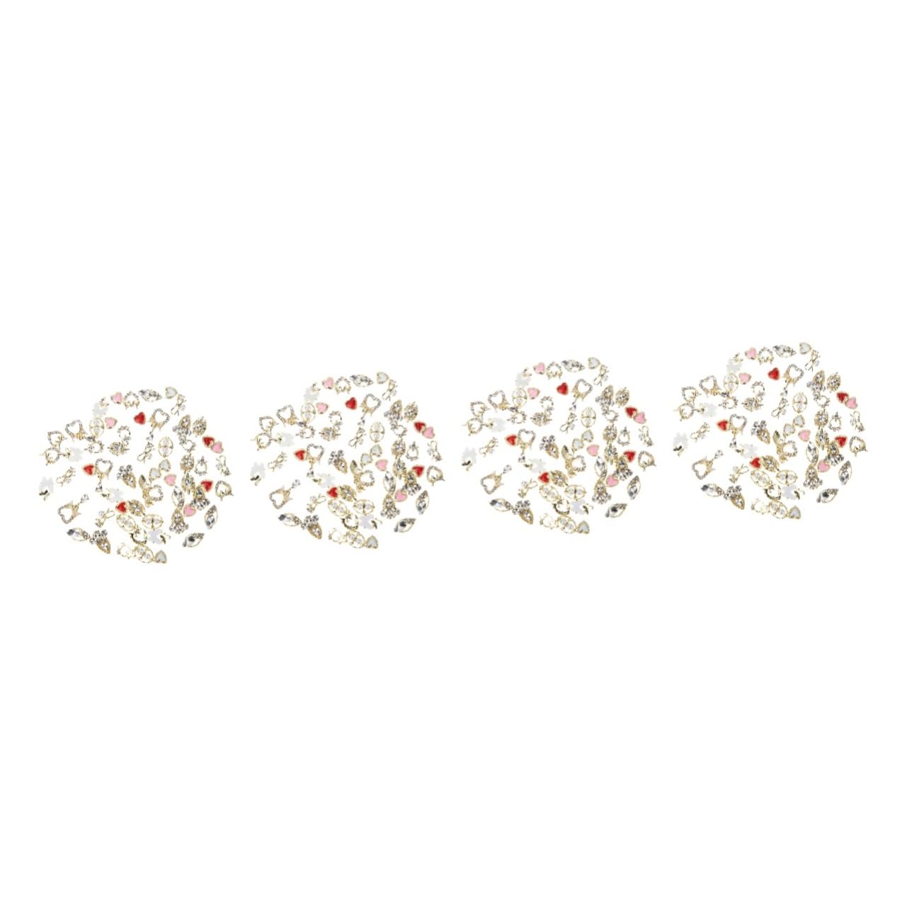 FRCOLOR 240pièces Charms De Nail Art Avec Décorations Forme De Nœud Accessoires Kawaii Pour Manucure Et Décorations De