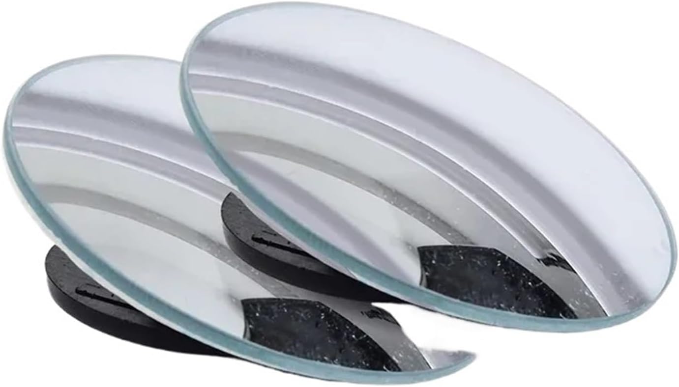 6pcs Car Blind Spot Mirrors - Adjustable 360° Rotation Round Rear View Convex Mirrors for Enhanced(4Pcs)