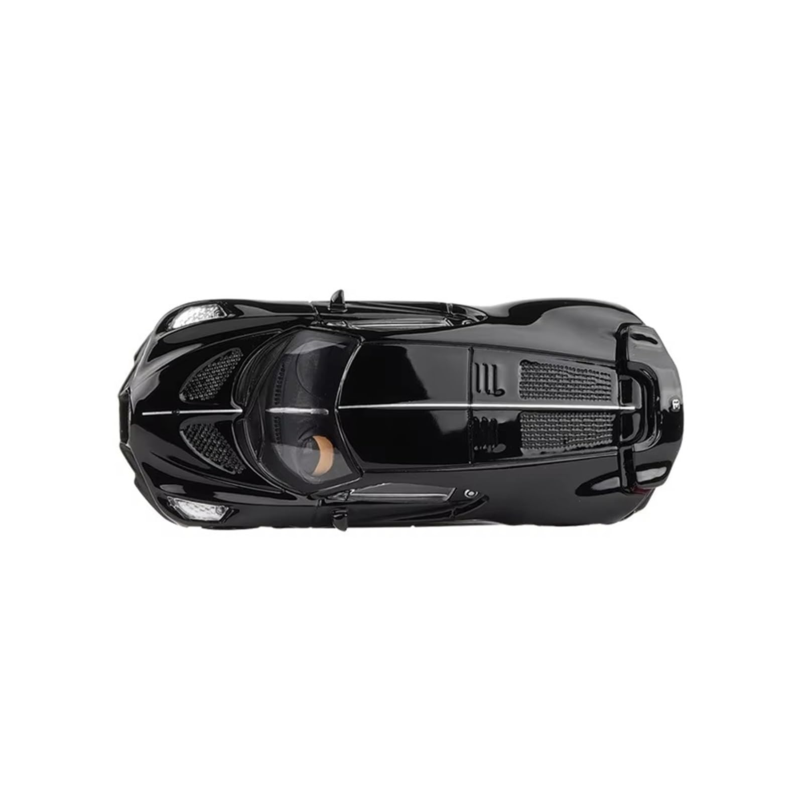 1/64 Per Bugatti Modello Di Auto Giocattolo Ruote Libere Pressofuso In Lega Di Zinco Collezione Regalo(Black,With box)