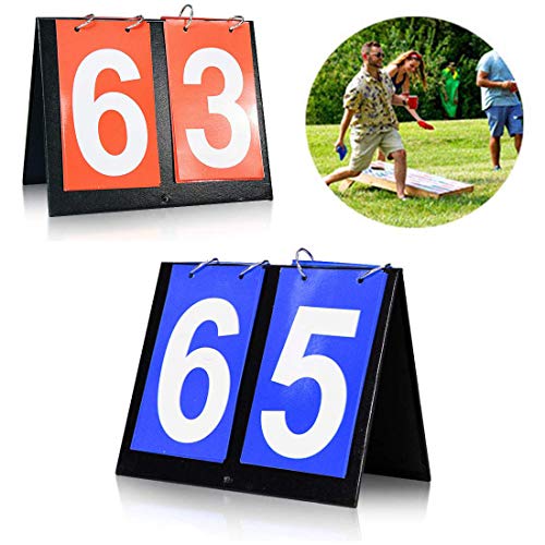 Seapon Cornhole Scoreboard, Score Keeper for Corn Hole Game Play Cornhole Bags, Portable