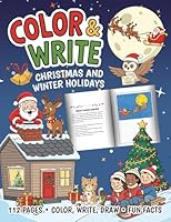 Color & Write : Christmas and Winter Holidays 1967810044 Book Cover