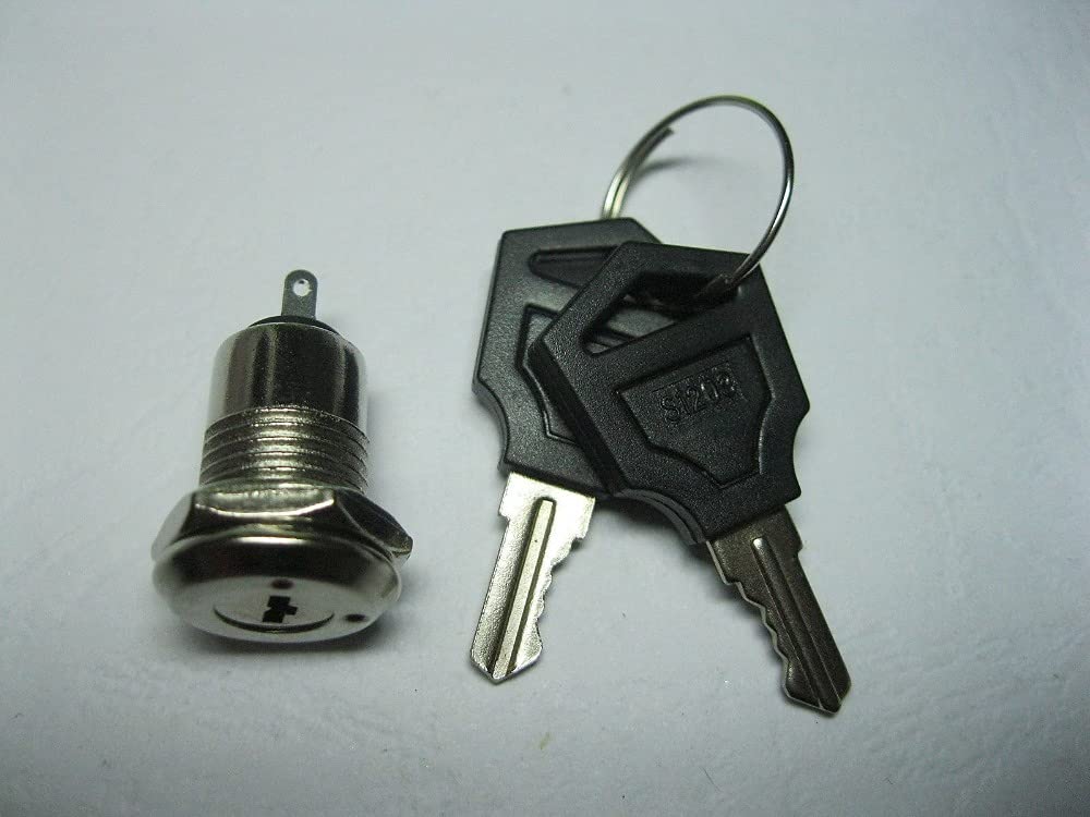 Key Switch ON/OFF Lock Switch KS8 24x11.3mm Plastic Handle 2 pcs per lot