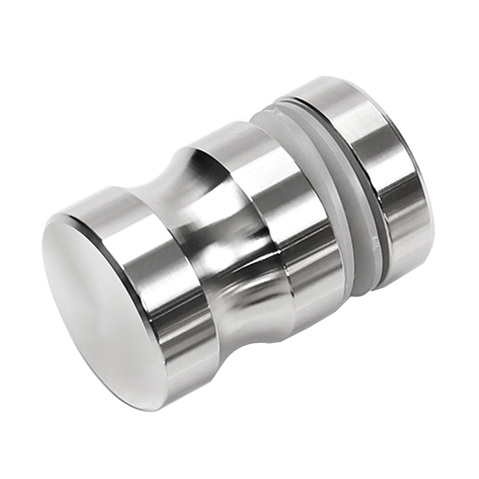 Monlech 1 Pcs 304 Stainless Steel Shower Door Handles, Round Knobs for Bathroom, Glass Door Pullers, Sliding Door Handles (one-Sided, 1)