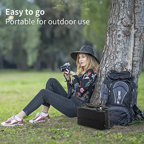 Koolertron Shockproof Camera Photo Bag for SLR TLR Camera Insert Partition Padded Case,Can be Put Directly Into the SLR Camera Bag With Freely Adjustable Compartment by Koolertron - Image 2
