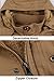 MAGCOMSEN Winter Coats for Mens Military Parka Jacket Fleece Lined Winter Cargo Jackets Khaki M
