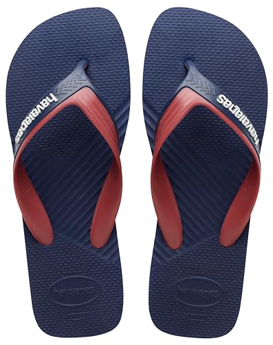 Havaianas Men's Dual Flip-Flop, Navy Blue/Navy Blue, 7.5/8 UK