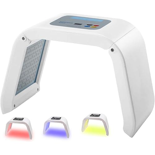 HydraskincarePro 3 Color LED Face Photon Red Light Therapy For Healthy Skin Rejuvenation Collagen, Anti Aging, Wrinkles, Scarring Korean Skin Care, Facial Skin Care Machine 2018 Hot