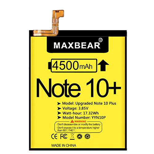 Image of MAXBEAR Galaxy Note 10 Plus Battery, (Upgraded) 4500mAh 3.85V Li-Polymer Replacement Battery EB-BN972ABU for Galaxy Note 10+ Note 10 Plus SM-N975F SM-N975F /DS with Repair Tool Kit