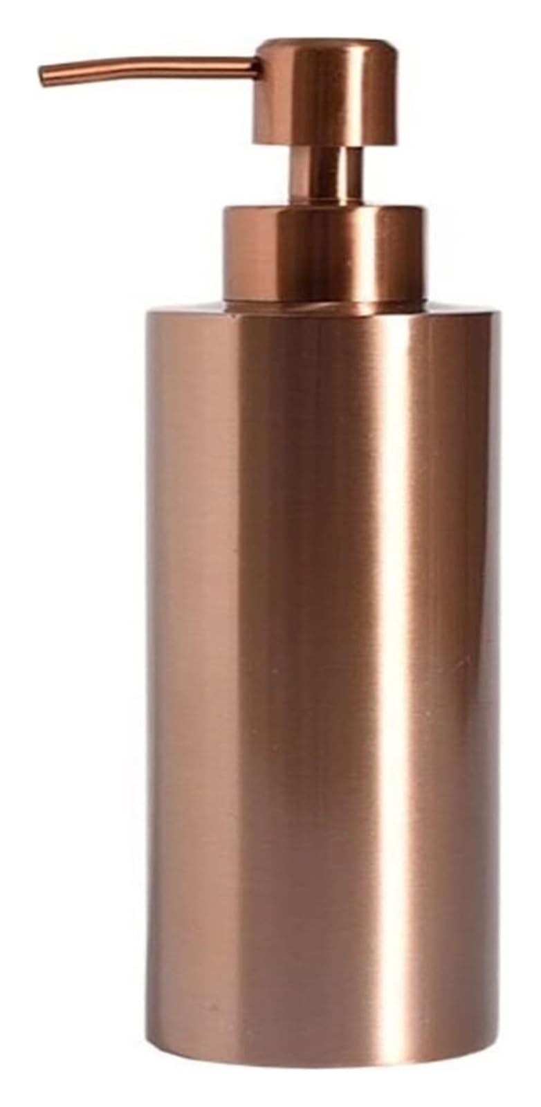 Dispensador de jabón de cerámica, botella de loción recargable, botella dispensadora de jabón, botella de loción de acero inoxidable 304 simple y moderna, botella de prensa de metal for baño, champú f