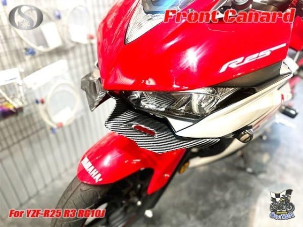 Amazon | W12-4CB YZF-R25 ディフューザー ウイングレット フロント