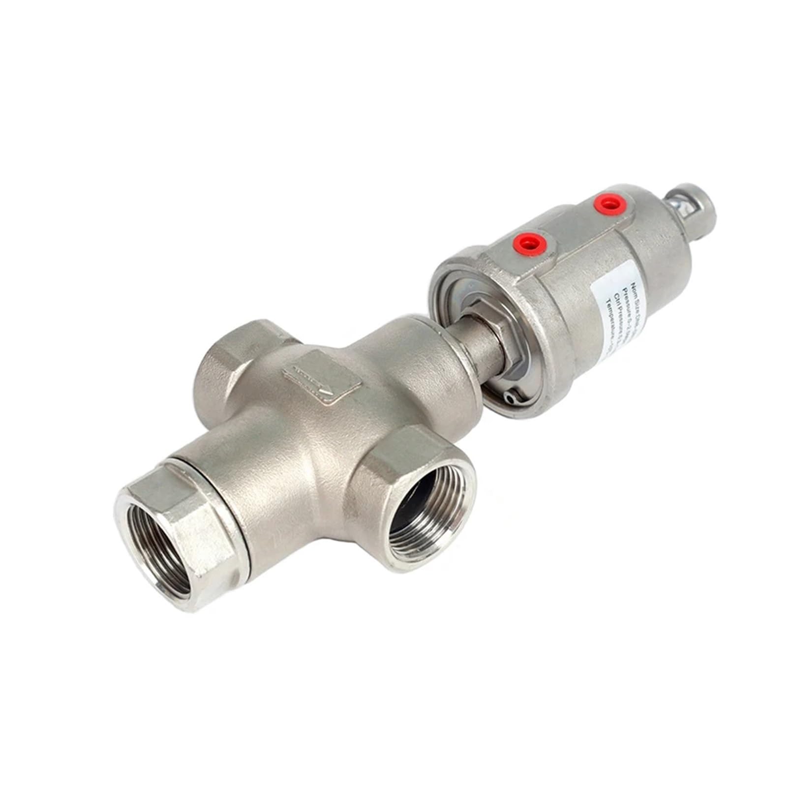 Dampf-Eckventil, 1/2" 3/4" 1" Dreiwege-Pneumatik-Winkelsitzventil 304 Edelstahl-Innengewinde(1)