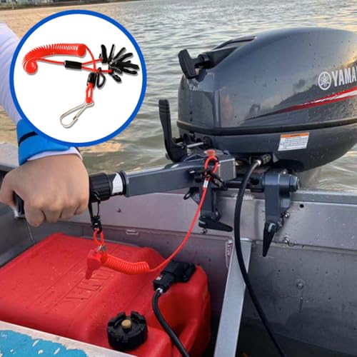 Circuit Bateau, Motorstoppschalter Schlüsselband Schnur Boot Außenborder Zündung Notstoppschalter Schlüsselband Seilklemme,schlüsselband für notausschalter,motorstoppschalter