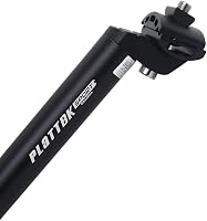 PLATTBK Nyeregcső 25.4/27.2/28.6/30.9/31.6 mm Alumínium Kerékpár Nyeregoszlop MTB BMX Országúti Bicikli 350mm Fekete 4