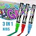 Window Chalk Markers for Cars Glass Washable, 10 Colors Jumbo Liquid Chalk Marker Pens with 10mm 3 in 1 Nib Wide Tips, Big Chalkboard Markers Car Window Paint Pens for Auto, Bistro, Mirror, Poster