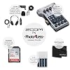 Zoom PodTrak P4 Portable Multitrack Podcast Recorder + Zoom M-1 Mic + Headphones + Windscreen + XLR Cable + Tabletop Stand + 32GB Memory Card + 4 AA Batteries and Charger + Cloth – Top Value Bundle #5