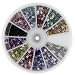 Premium MASH 1200 Piece 12 Color Nail Art Nailart Design Butterfly Shape Rhinestones