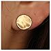 Olbye Coin Disc Studs Earrings Gold Circle Earrings Charm Earring Body Jewelry for Women
