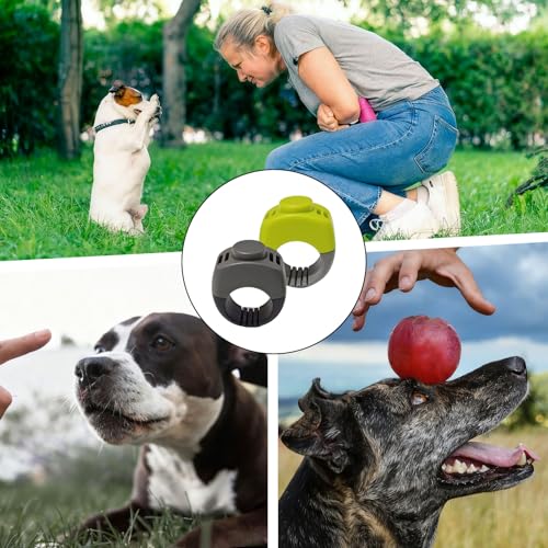 ZhongShuang 2 Stück,Klicker Hund, Finger Clicker, Klicker zur Hundeerziehung, Praktisches Hundetraining-Zubehör als Fingerring-Clicker Hund für Hunde