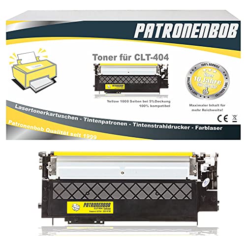 Patronenbob Toner XL compatible avec CLT-404S Xpress C 430 W C 480 W C 480 FN C 480 FW CLT-K404S, CLT-C404S, CLT-M404S, CLT-Y404S Jaune Cover