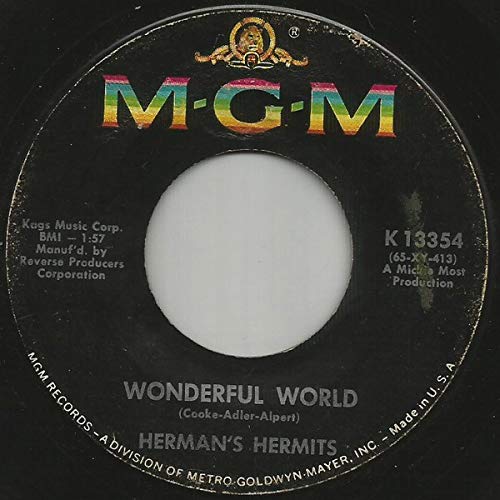 HERMAN'S HERMITS Traveling Light/wonderful World[45 Rpm Vinyl Single] Music