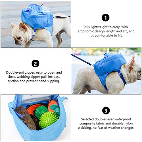 Mochila Balacoo Pet TPE impermeável de tecido de nylon para cães para viagens ao ar livre, animais d