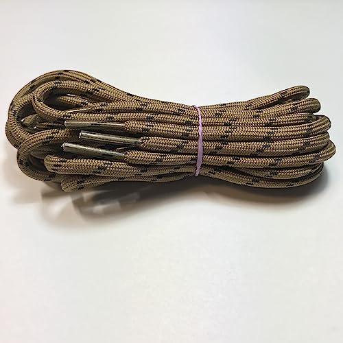 Image of 3 Pairs Heavy Duty Round Boot Laces Shoelaces for Hiking Walking Construction Safety Work Boots Shoes