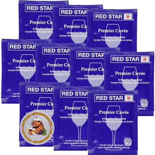 Red Star Premier Cuvee Wine Yeast (10PK) Sold by CAPYBARA Distributors Inc.
