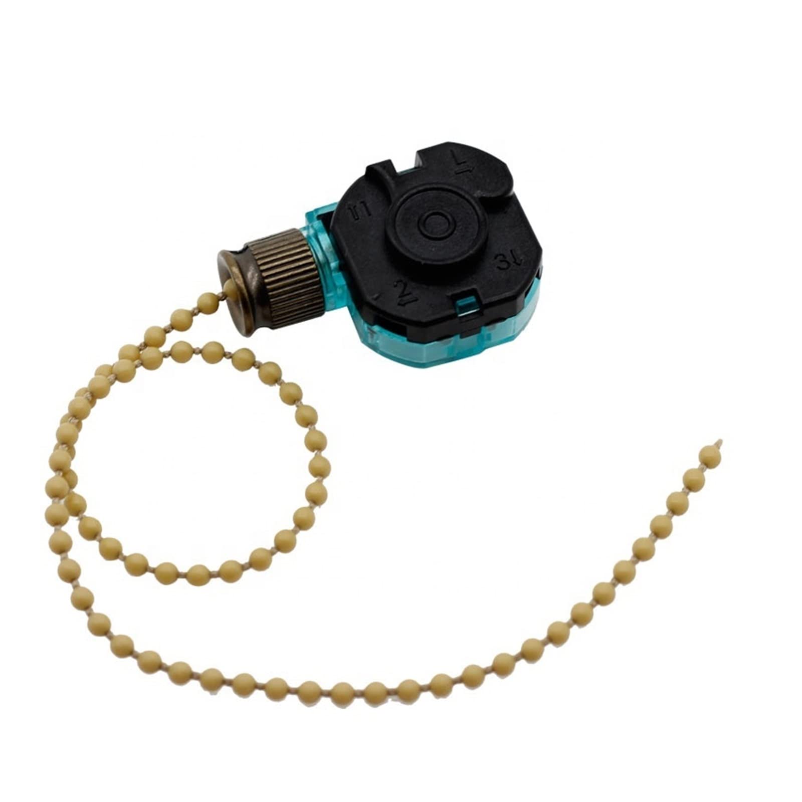 Interruttore a Tirante, Interruttore a soffitto, Interruttore a Catena a 3 Posizioni 4 Fili 3A 250VAC 6A 125VAC Interruttore Luce Ventilatore a soffitto