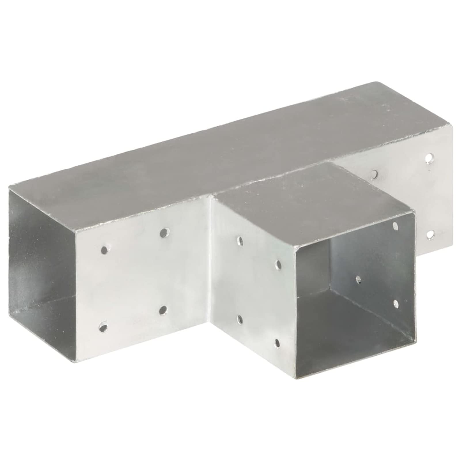 Conectores de Postes en T 4 uds, Anclajes, Postes, Connex, Metal galvanizado 91x91 mm