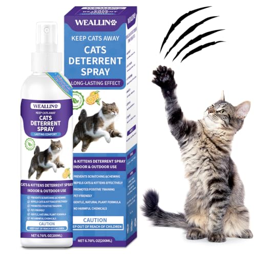 WEALLIN Cat Repellent Spray Anti-Scratch Cat Deterrent 200ml
