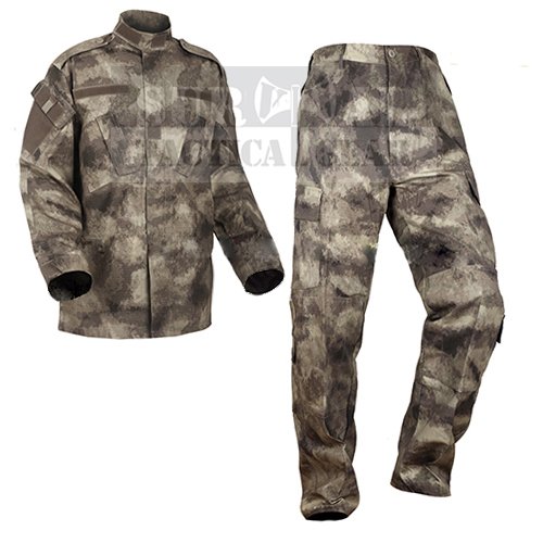 ZAPT Military Uniform Tactical Atacs A-TACS FG Camo PC Ripstop Shirt & Pants Army Combat Coat y Combat Coat (XXXL, AU)