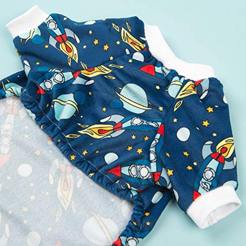 Image of CuteBone Small Dogs Outfit Soft Puppy Onesies Pjs Dog Pajamas Pet Coat Cat Apparel Comfy Doggie Jumpsuit Bodysuit for All Seasons