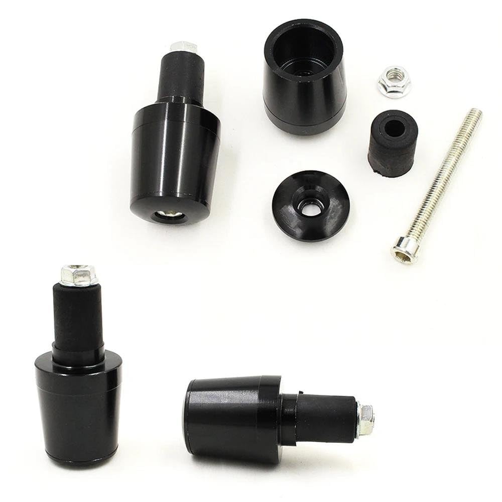 Extremos puños Manillar para Aprilia RS 125/660 Rs660 Rs125 Rsv4 Rsv 4 Extremos Manillar Motocicleta Contrapesos De Extremo De Manillar(Negro-a)