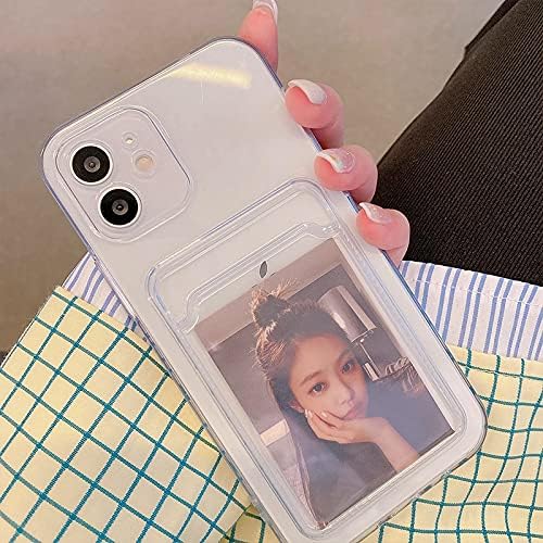 Miniatura 2 de Funda estética para teléfono con tarjetero para mujer, compatible con iPhone 15 Kpop Photocards (1,15 Pro Max)