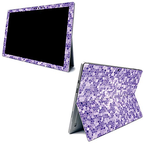 Image of MightySkins Carbon Fiber Skin for Microsoft Surface Pro 7 - Stained Glass | Textured Carbon Fiber Finish | Easy to Apply, Remove, and Change Styles | Made in The USA